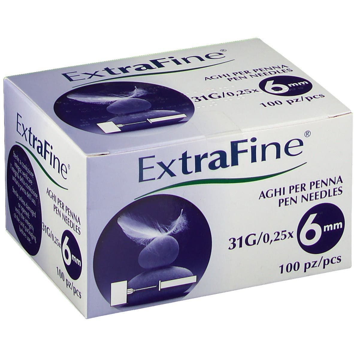 Extrafine Pennadeln G31 6mm – 100 Stück