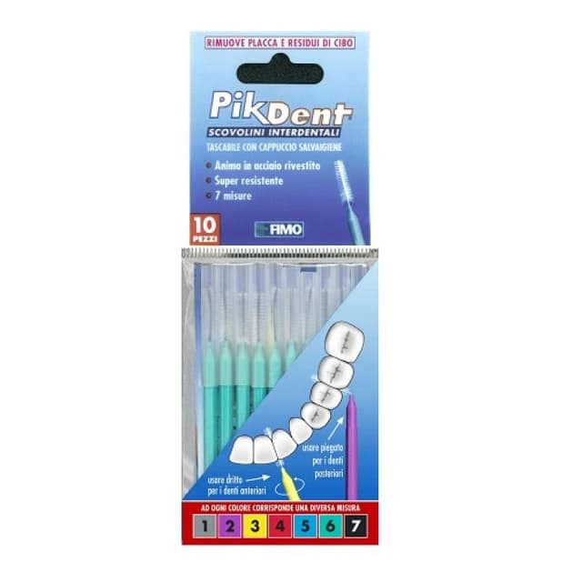 Pikdent Filo interdentale – 10 pezzi, Taglia 6