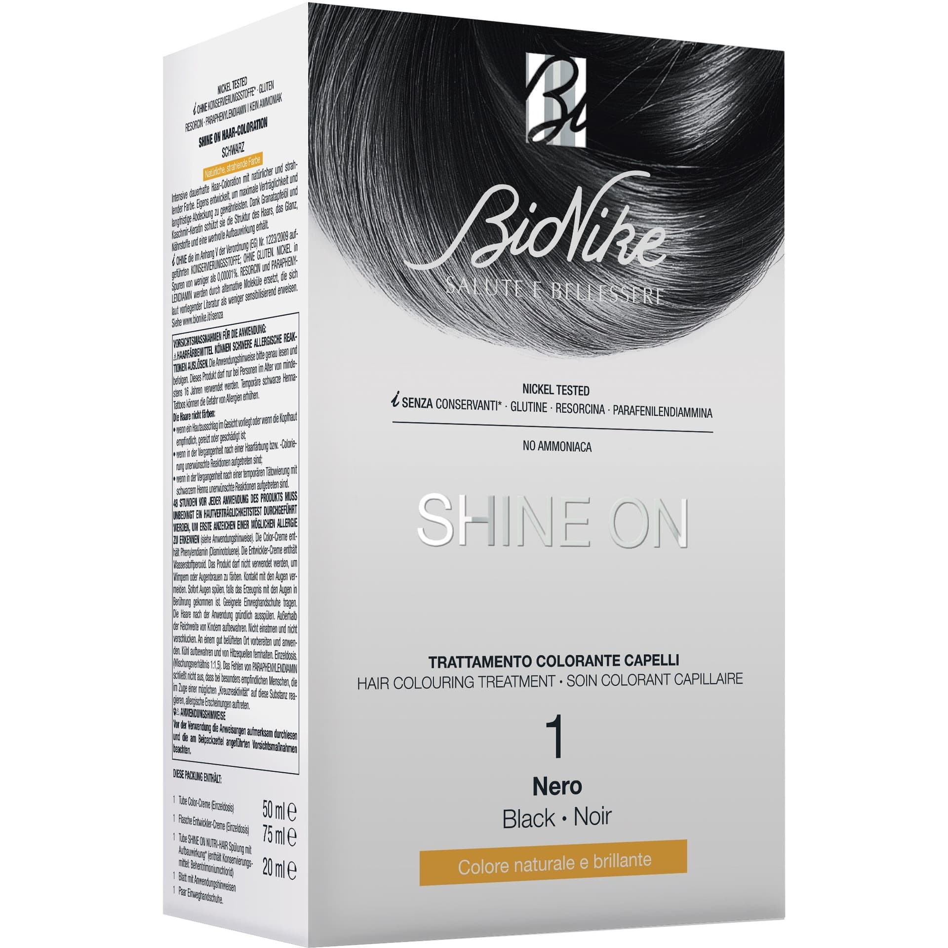 Shine On Colore Capelli Nero 1 – Crema Colorante