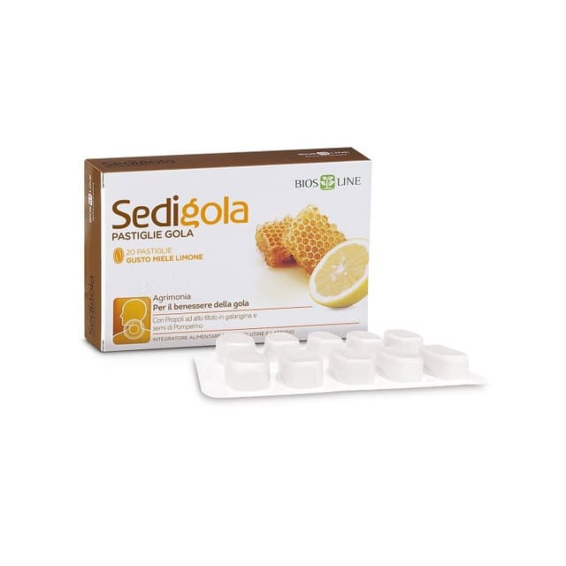 APIX SEDIGOLA MIELE LIMONE Propoli 134,4 mg + Vitamina C – 20 pastiglie
