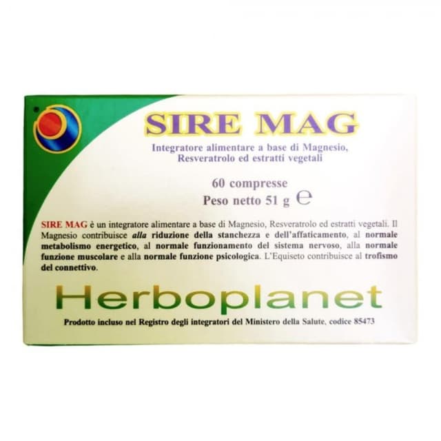 Sire Mag – Integratore alimentare di magnesio, 60 compresse
