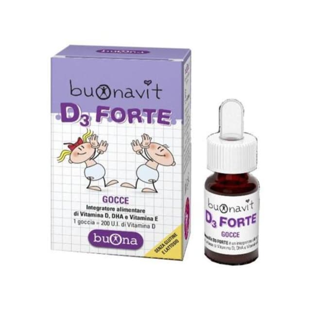 BUONAVIT D3 Forte Gocce Omega-3 DHA + Vitamina D3 – 12 ml