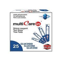 Multicare Glucosio – 25 strisce reattive