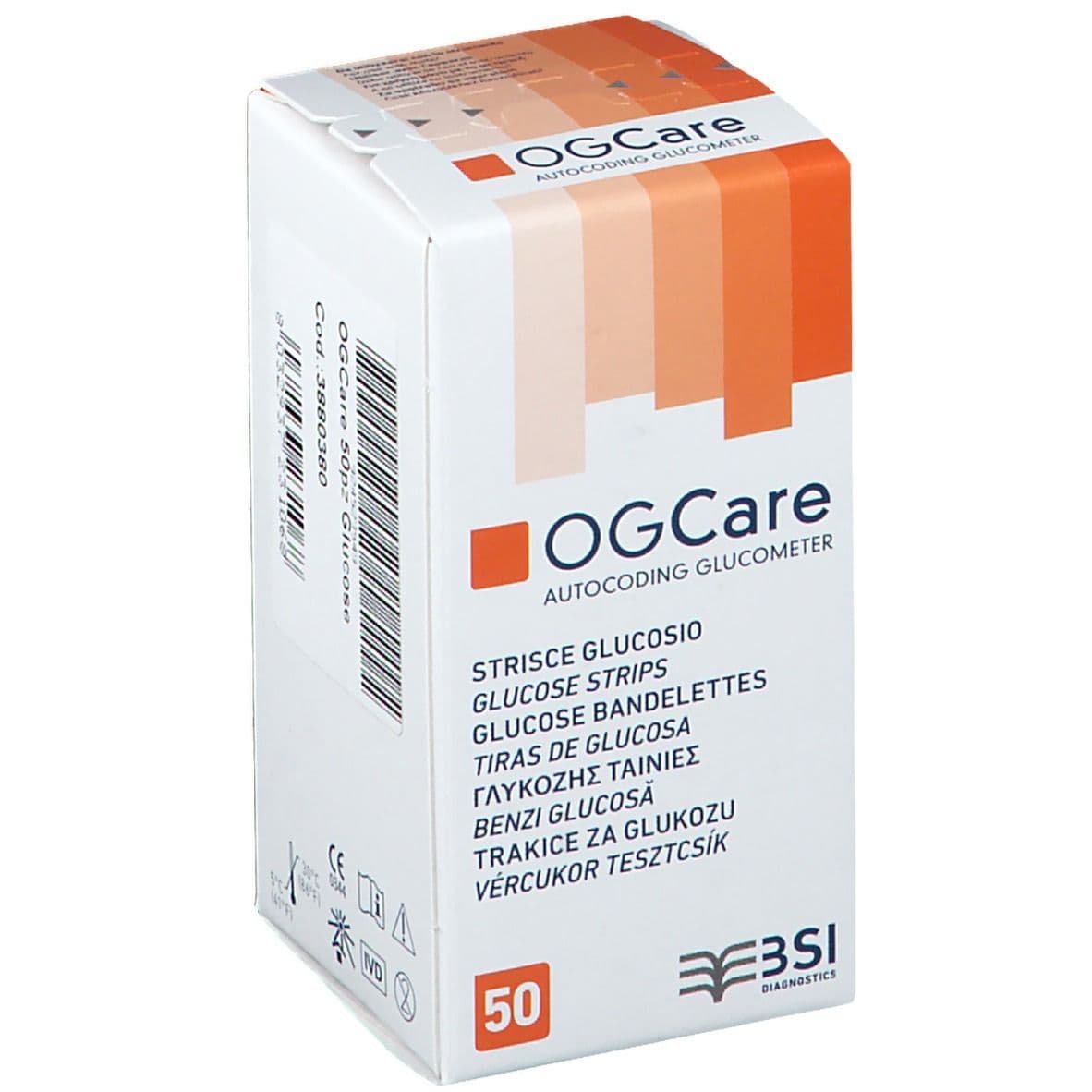 OGCARE Glicemia – 50 strisce reattive