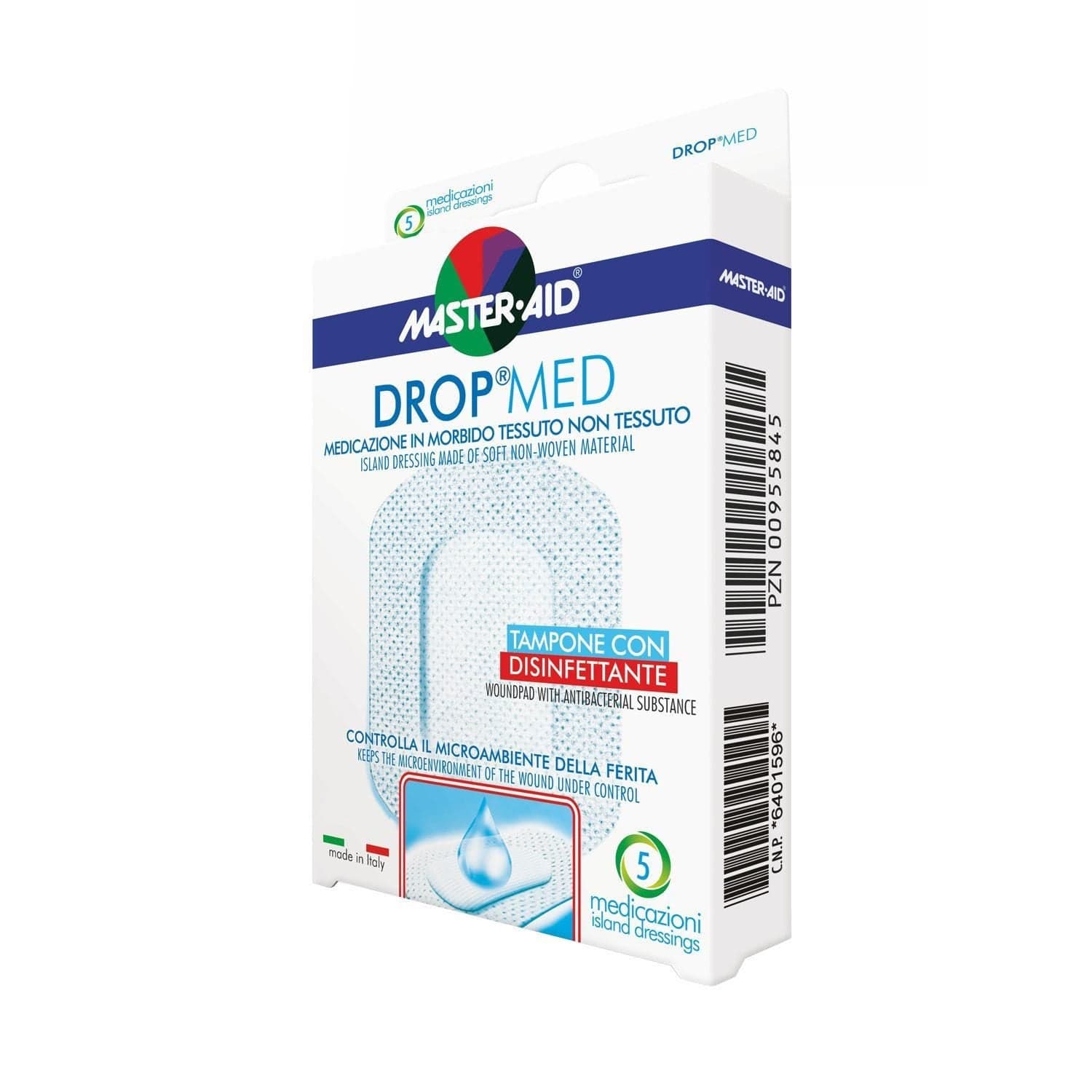 Drop Med Medicazione 10 × 10 cm – 5 pezzi