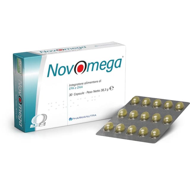 Novomega Integration Omega-3 EPA e DHA + Vitamina E – 30 capsule