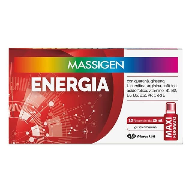 Massigen Energia Vitamina C 80 mg – 10 fiale da 25 ml | Marco Viti
