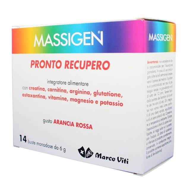Massigen Pronto Recupero Magnesio + Potassio – 14 bustine da 6g | Marco Viti