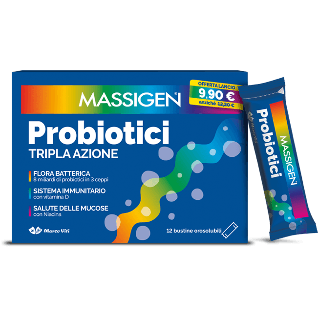 Massigen Probiotika – 12 bustine