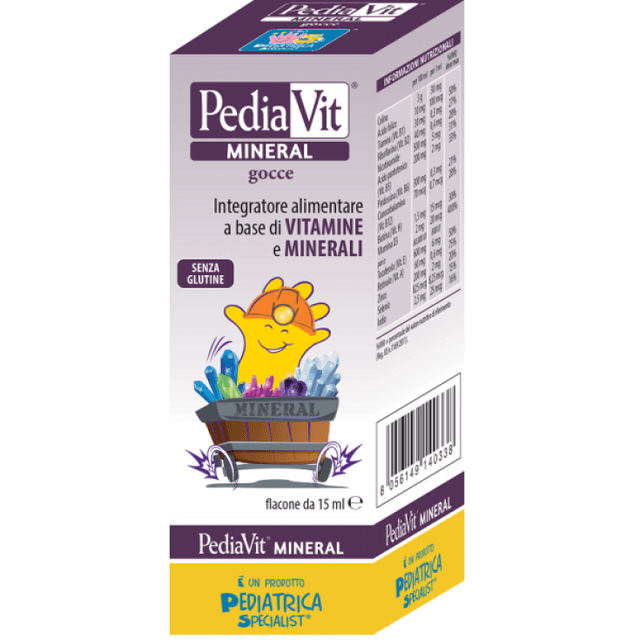 Pediavit Mineral Gocce Multivitaminico + Calcio – 15 ml