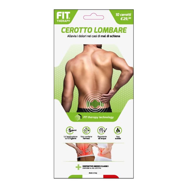 Fit Therapy Cerotto Lombare Autoriscaldante – 10 pezzi