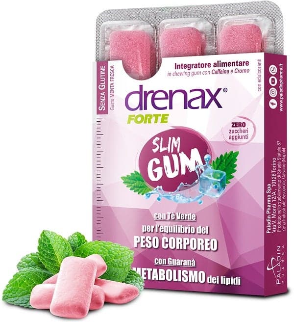Drenax Slim Dimagrante – 9 gomme da masticare