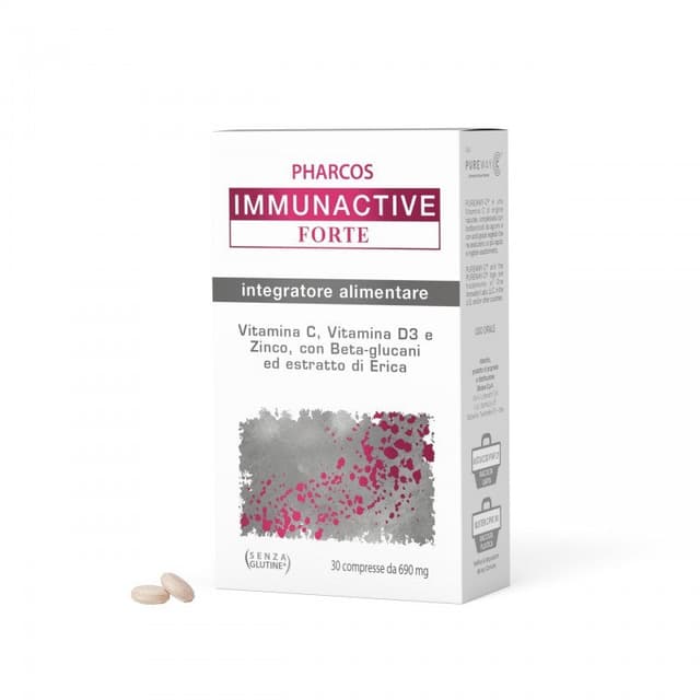 Immunactive Forte Beta-glucani + Vitamina C – 30 compresse