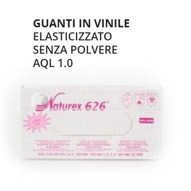 Gammad Vinyl-Handschuhe S/Puderfrei M – 100er Pack