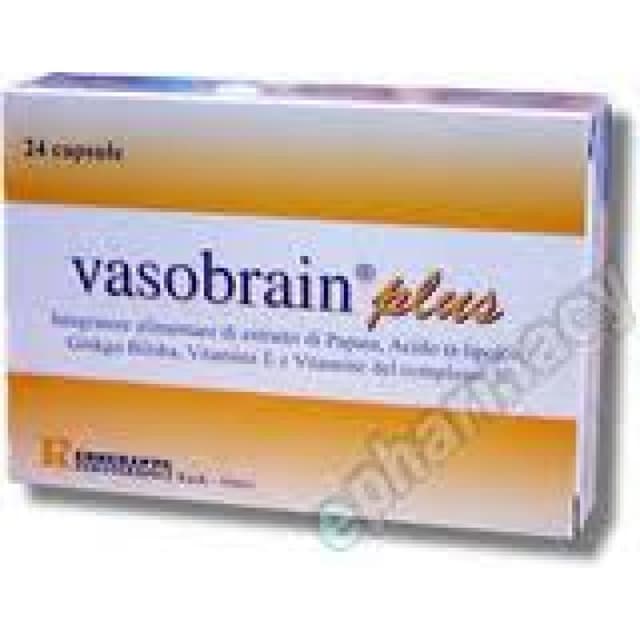 Vasobrain Plus Acido alfa lipoico + Ginkgo biloba – 24 capsule