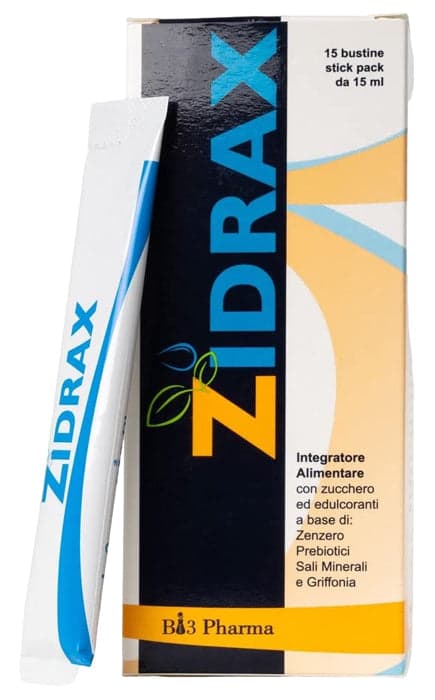 Zidrax Zenzero + Potassio – 15 Stick Pack