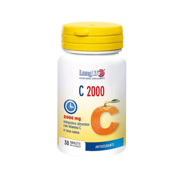 Longlife C2000 T/R Vitamina C + Calcio – 30 compresse
