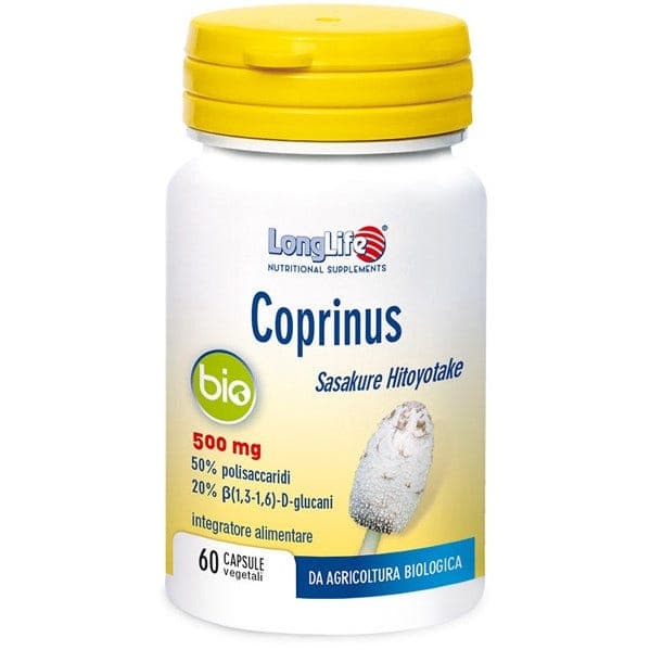 LONGLIFE Coprinus Bio – 60 capsule da 500 mg