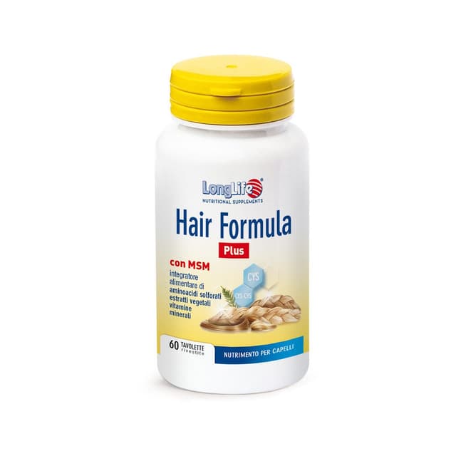 Longlife Hair Formula Plus Vitamina C + Colina – 60 compresse