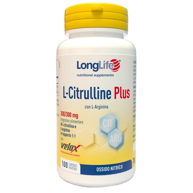 Longlife L-Citrulline L-arginina 1.200 mg – 100 capsule