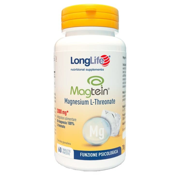 Longlife Magtein Magnesium L-Threonate – 60 Tabletten