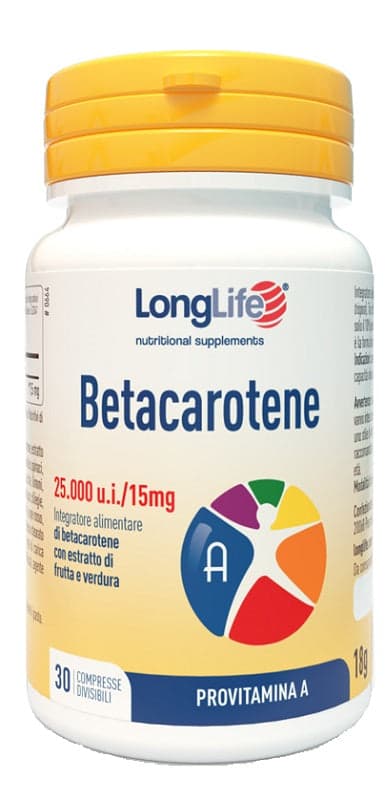Longlife Beta-Carotene – 30 compresse