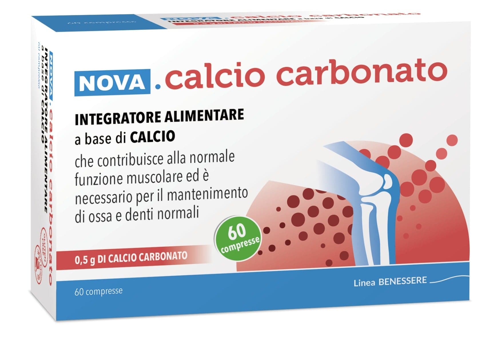 Calcio Carbonato Arg – 60 Tabletten à 0,5g
