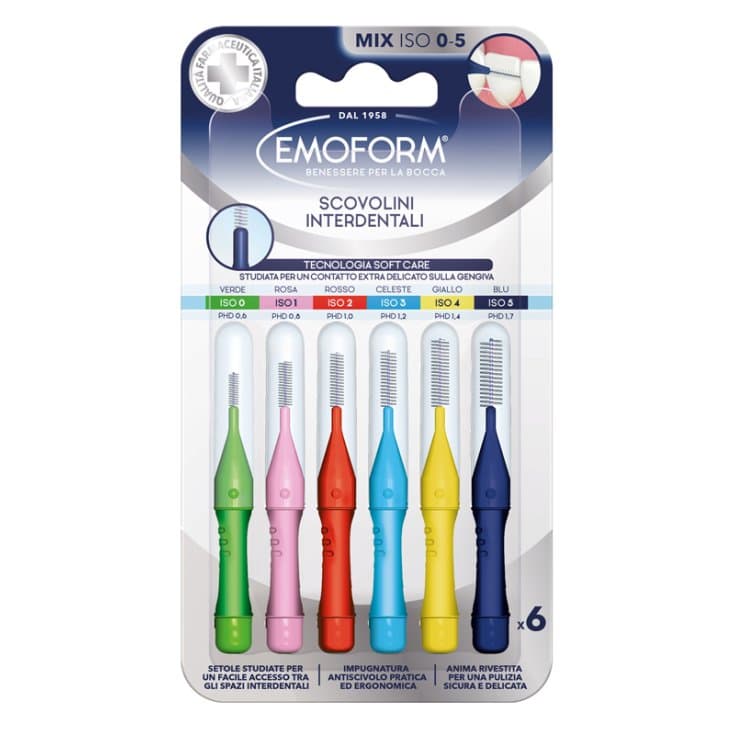 Emoform Scovolino Mix – 6 spazzolini interdentali