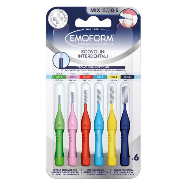 Emoform Scovolino Mix – 6 spazzolini interdentali