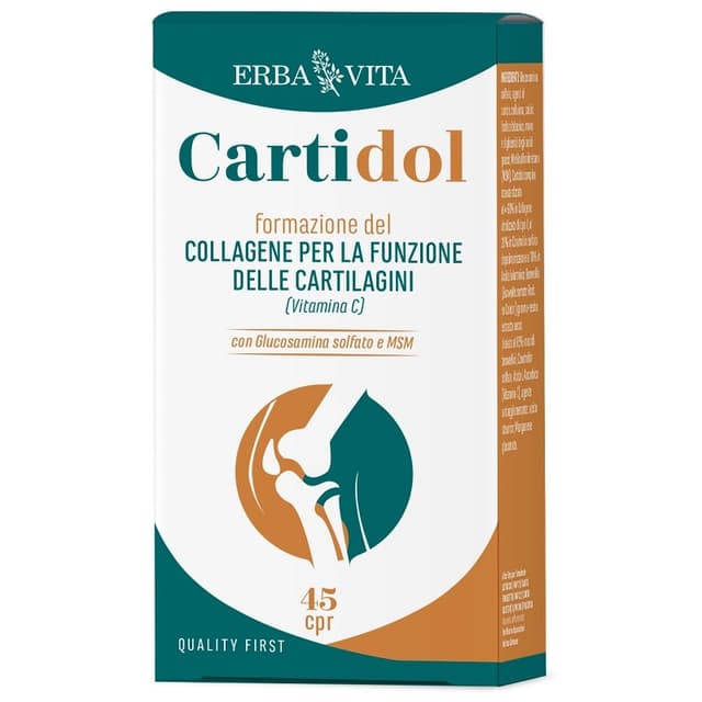 Cartidol Glucosamina 500 mg + MSM – 45 compresse | Erba Vita
