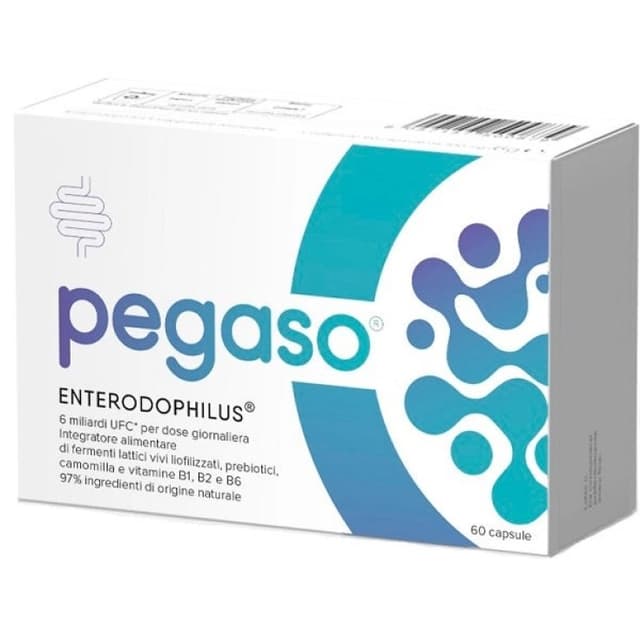 Pegaso Gonfiore Fermenti lattici probiotici + Complesso vitaminico B – 60 capsule