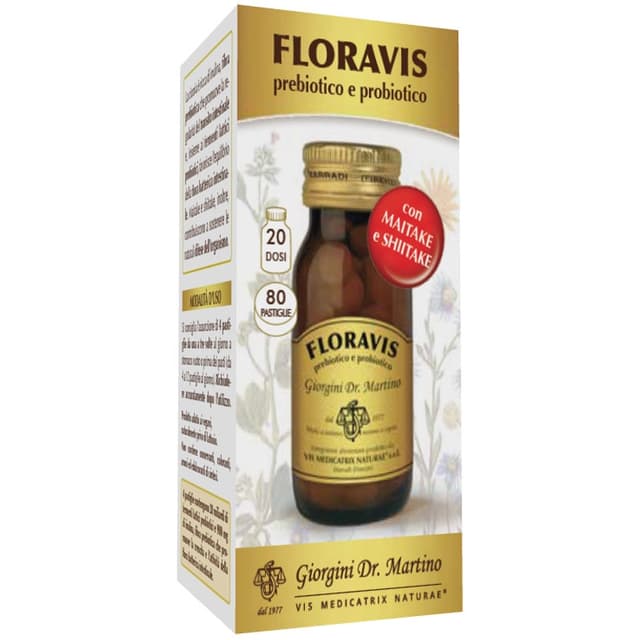 Floravis Inulina + Fermenti lattici probiotici – 80 pastiglie | Dr. Giorgini
