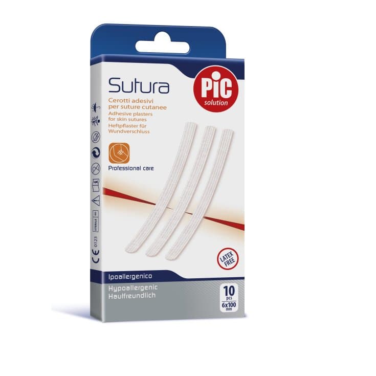 CER PIC Sutura – Wundverschlussstreifen 6 x 100 mm, 10 Stück