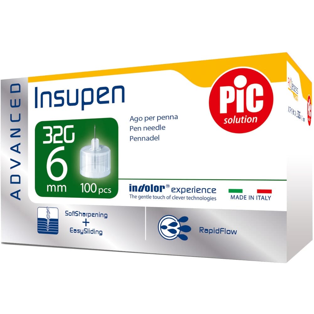 Insupen Injektionsnadeln 32G 6mm – 100 Stück