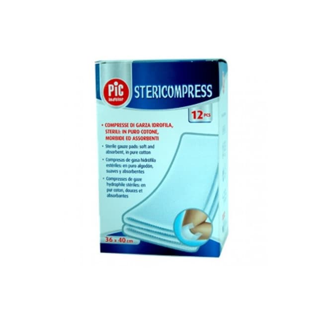 Garza Sterile 36x40 cm – 12 pezzi
