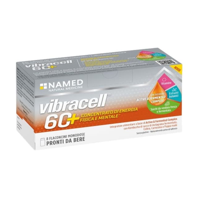 Vibracell 60+ Multivitaminico + Sali minerali – 8 flaconcini da 15 ml
