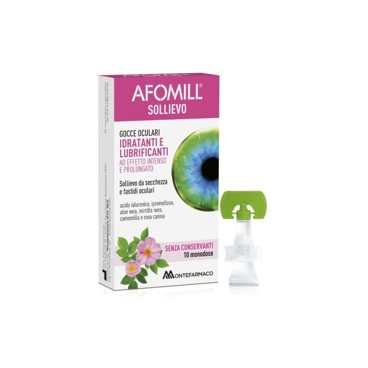 Afomill Sollievo – Augentropfen, 10 Ampullen