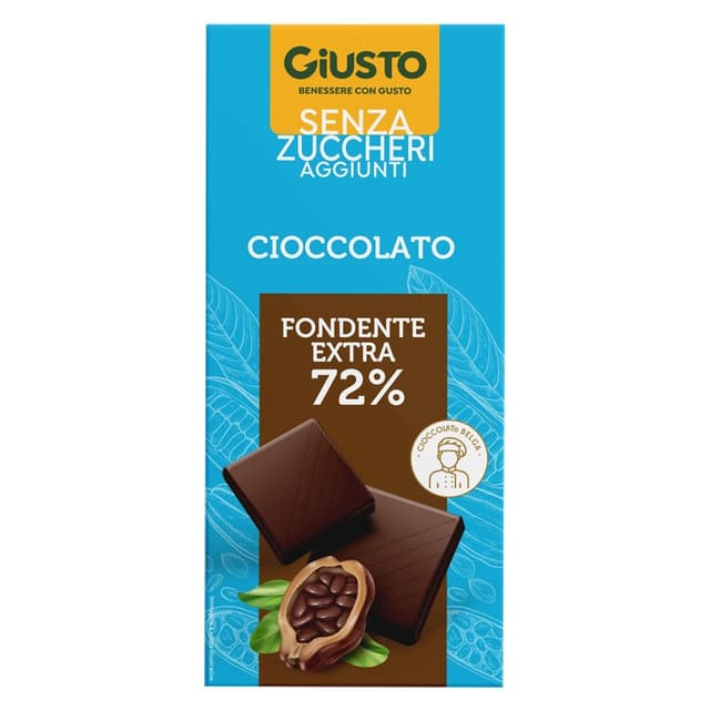 Giusto Extra Fondente senza Zucchero – 85 g
