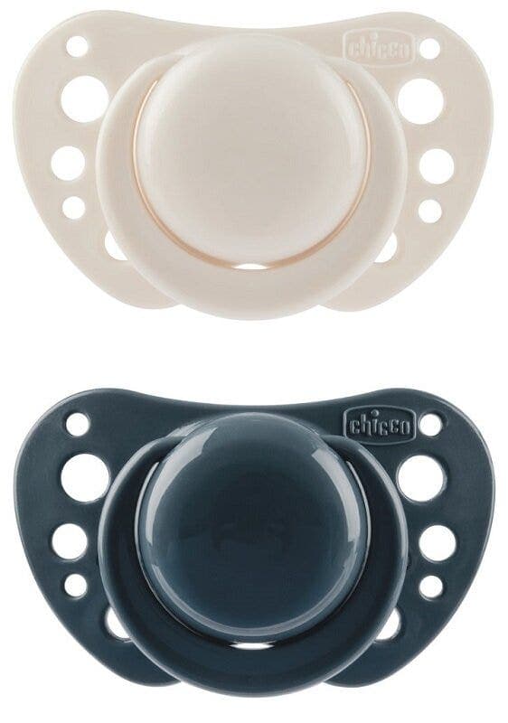 Chicco Ciuccio Air Blu-Silicone 6-16M – 2 pezzi