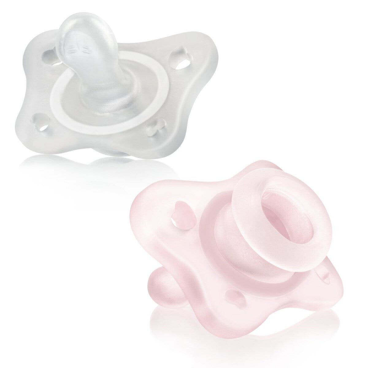 Mini Ciuccio 0-2 Mesi – 2 Pezzi Rosa
