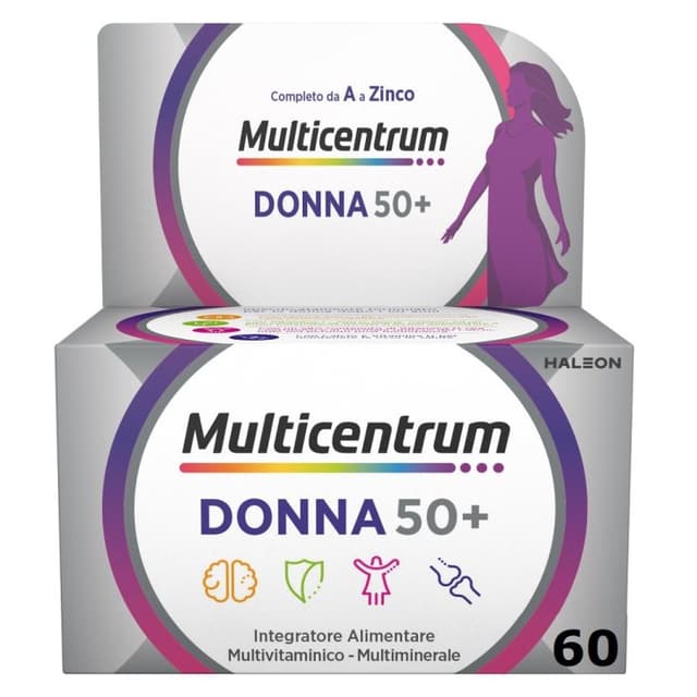 Multicentrum Donna 50+ Vitamina D + Complesso vitaminico B – 60 compresse