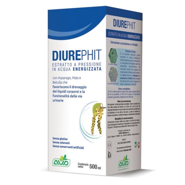 Diurephit Betulla – Concentrato da Bere con Betulla, 500 ml