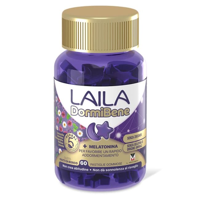 Laila Dormibene Ashwagandha + Melissa – 60 caramelle gommose