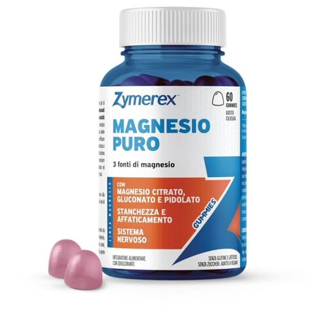 Zymerex Gum Magnesium Pur – 60 gomme da masticare