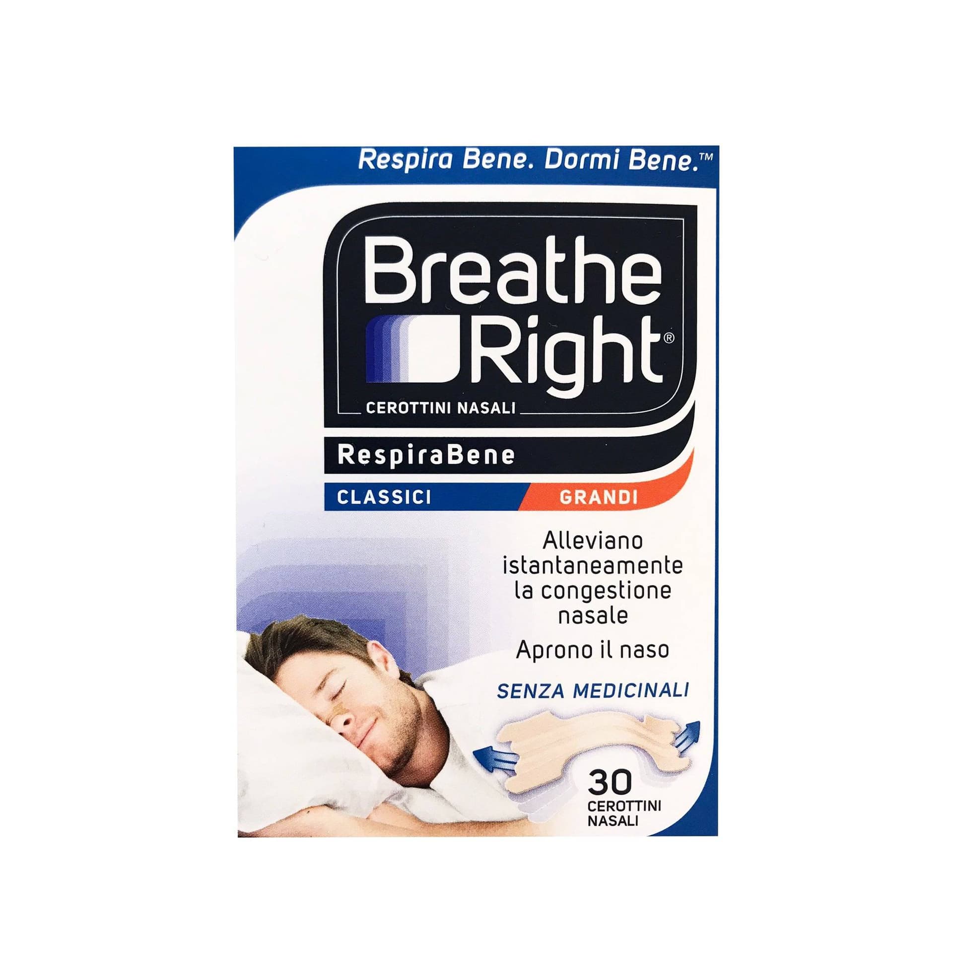 Breath Right Classici Groß – 30 cerotti nasali