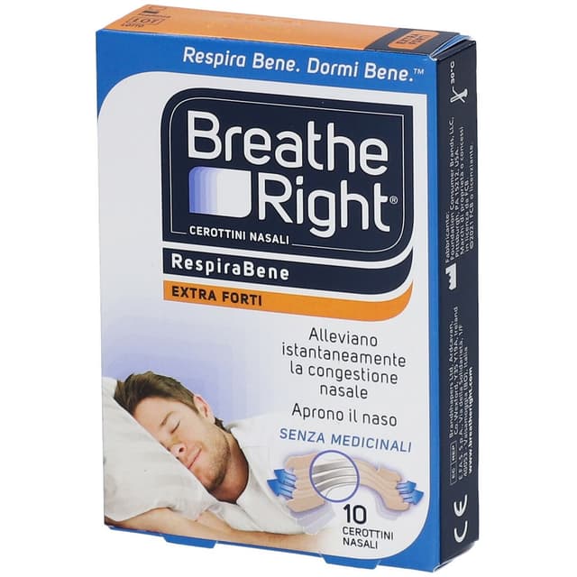 Breath Right Extra Forte – 10 cerotti nasali