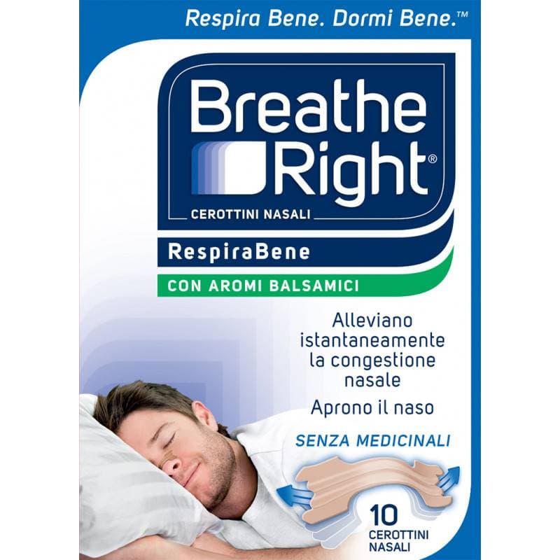 Breath Right Balsamici – 10 cerotti nasali