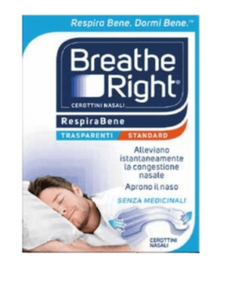 Breathe Right Nasenpflaster transparent – 10 cerotti