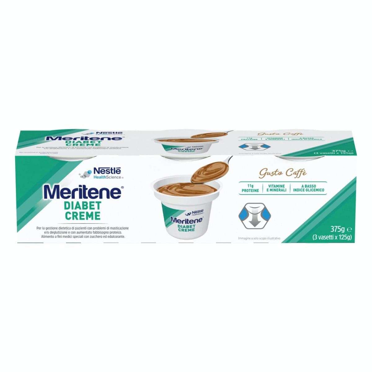 Meritene Diabet Crema Caffè – 3×125 g