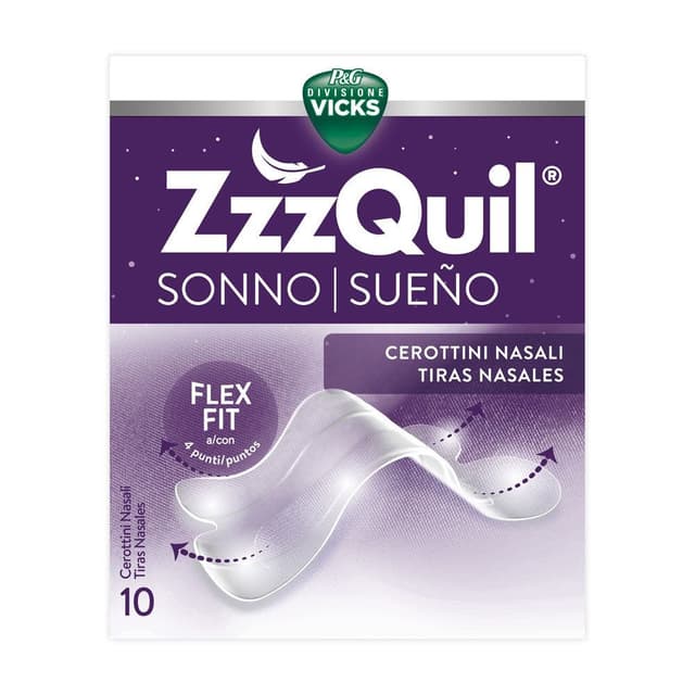 ZzzQuil Nasal Strips – 10 cerotti nasali